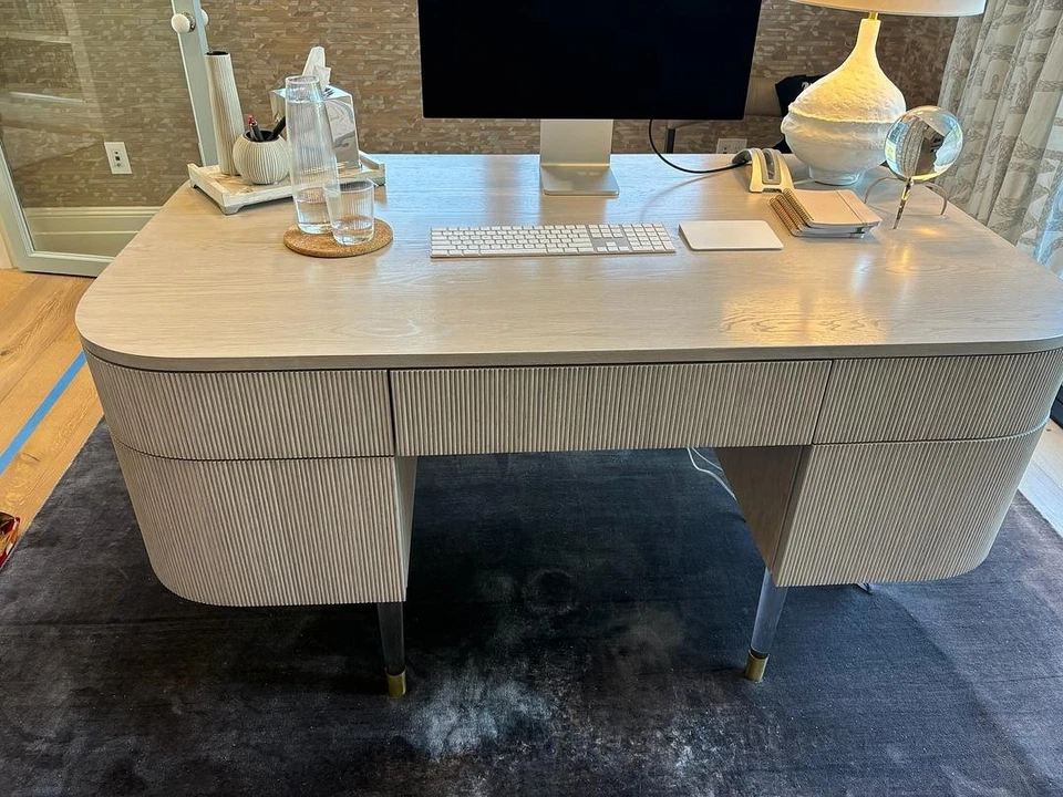 Escritorio Glam Estilo Caracole Hollywood Regency Clásico Estilo Dama Foto 2 de 4