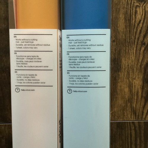 Cricut Smart Vinyl - abnehmbar 13 Zoll x 12 Fuß - (2) blau und gelb - Bild 2 von 6