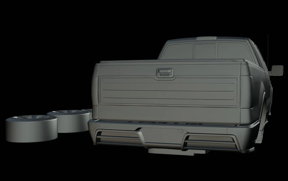 STL File - Saleen S331 Supercab (2007) - 3D Print 1/87 1/64 1/43 1/32 1/24 1/18 - Image 4 of 4