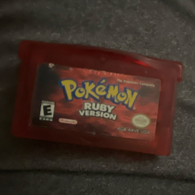 Nintendo Pokemon Ruby Version GBA Cartridge AGS-AXVE-USA NTSC-U/C E RPG