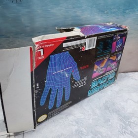 Nes Large Power Glove In Box +Complete Gaming Series Includes Rare Liner Tested!