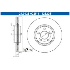 2x Bremsscheibe vorne für Ford Tourneo Transit | 26213168