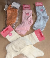 Brand New Gymboree Little Girls' 5 Pair Socks 3-4 Years 2 Pr Knee Pink Blue