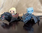 Funko Pop Game of Thrones Bundle Daenerys on Drogon & Night King on Icy Viserion