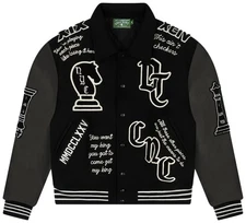 Denim Tears Grandmaster Varsity Jacket In Black Size XXL 