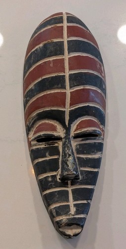 African Ghana Mask Antique Hand Carved Ashanti Wood Art Home Decoration Unique - Picture 1 of 7