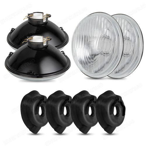 4 Piezas 5.75" 5 3/4" Faros LED Alto-Bajo Viga Sellada Para Chevy Impala El Camino - Imagen 8 de 19
