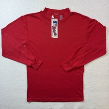 Boston Red Sox Logo Mock Neck Turtleneck Majestic Official Vintage MLB Large New
