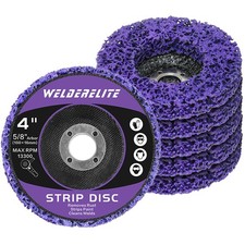 WelderElite 6-Pack Paint Stripper Discs 4" for Angle Grinder Rust Stripping G...