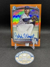 2025 Bowman Chrome Jakob Wright #CPA-JWR Orange Auto /25 LA Dodgers