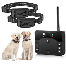 Wireless Dog Fence System for 2 Dogs, 2025 Upgraded 2-in-1 Electric Fence  T...