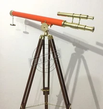Vintage MARINE TELESCOPE DOUBLE BARREL for Sea Light House/Office TITANIC SHIP