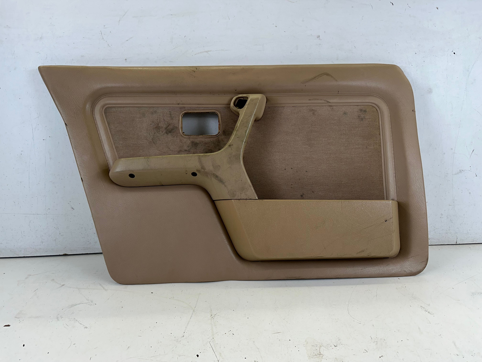 BMW 325i Left Front Sedan Cloth Door Card Panel Beige E30 84-92 Pwr Window 318i