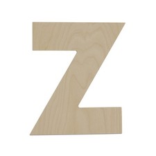Wooden Letter Z 12 inch, Unfinished Large Wood Letters for Crafts  Woodpeckers