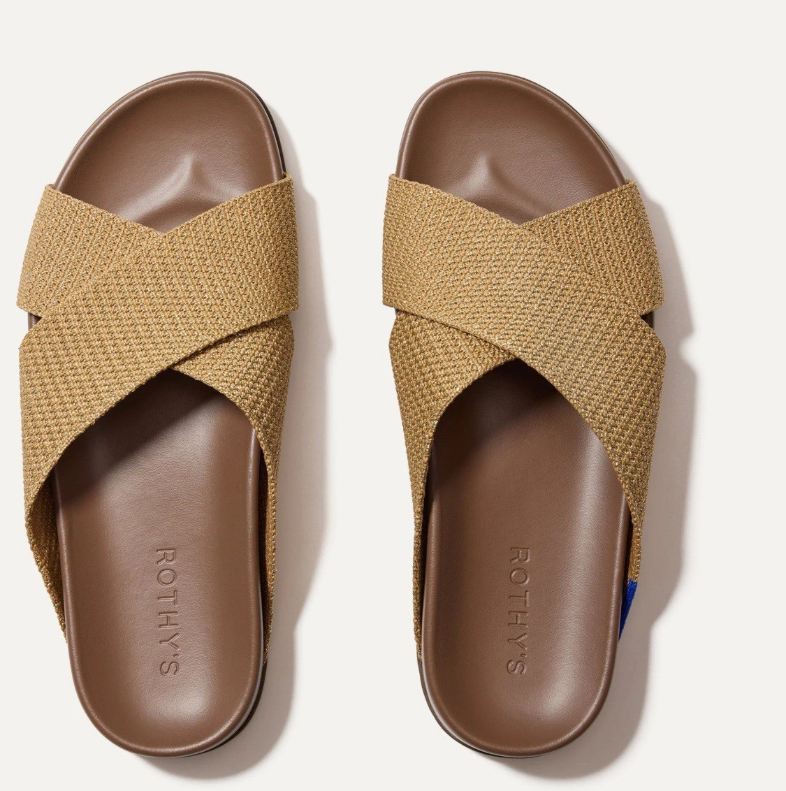 NWOB Rothy's The Weekend Slide sandals in the Golden Sun Size 10