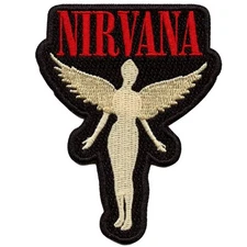 Nirvana In Utero Cut-Out Patch Angel Grunge Alternative Rock Embroidered Iron On