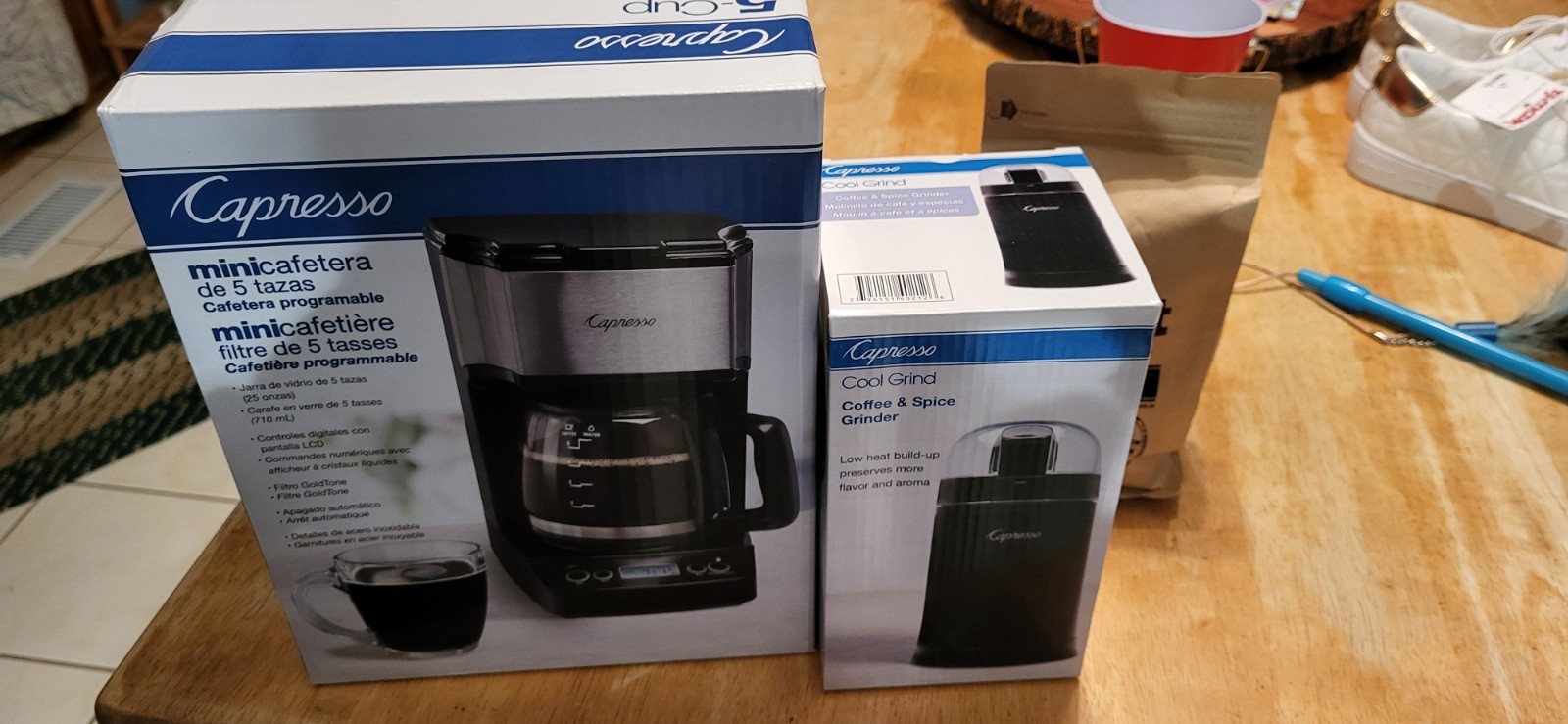 With Coffee And Spice Grinder