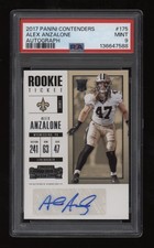 2017 Alex Anzalone PSA 9 Panini Contenders Auto Autograph Rookie Rc #175 *NICE*
