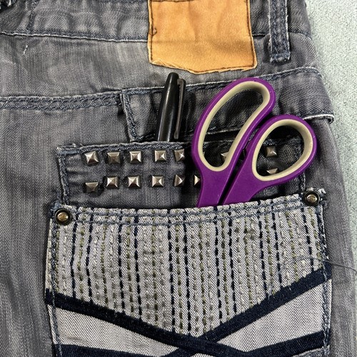 Y2K Hama Beyond Baggy Jeans Mens 36x34 Hamilton Wide Leg Loose Baggie Distressed - Picture 11 of 21