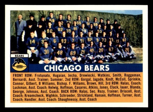 1956 Topps Archives From I994 Football Team Set - CHICAGO BEARS - Picture 3 of 5