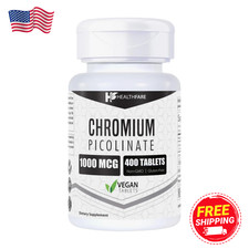 Chromium Picolinate 1000mcg 400 Tablets Support Carbohydrate Breakdown
