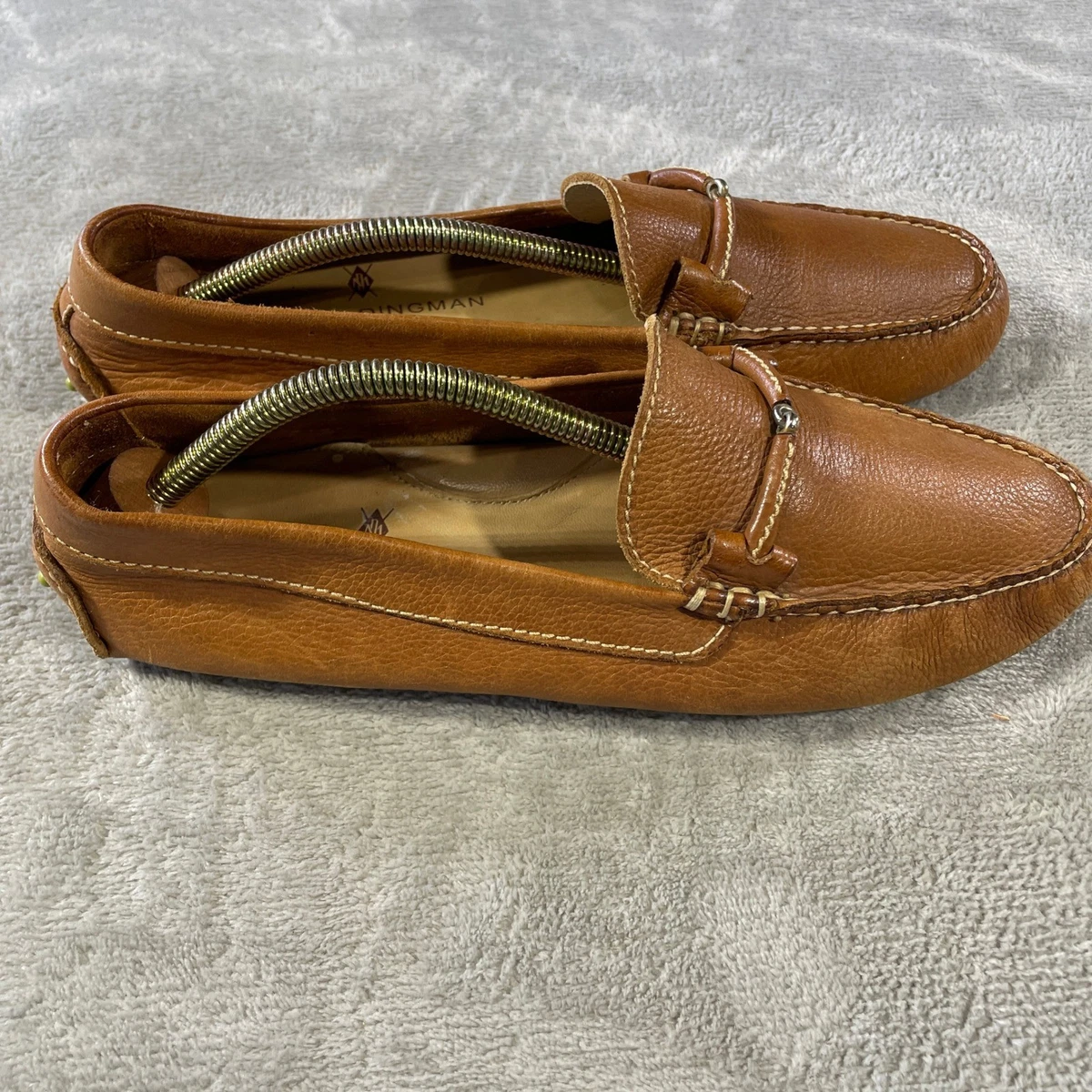 Martin Dingman Leather Brown Loafers With Buckle Size 43  (US 10) Preppy City Great Martin Dingman Penny Loafer Men 9.5 Brown Suede Vibram  main image 4