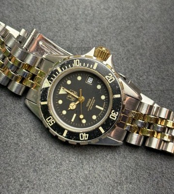 👍 Ladies Vintage TAG HEUER 1000 980.018 28mm Gold Submarine Dive