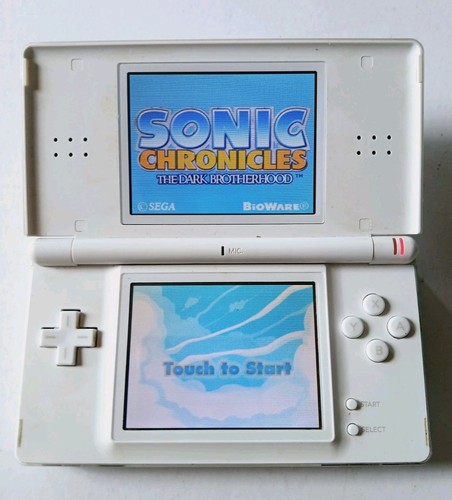 NINTENDO DS LITE NUR SPIELEKONSOLE WEISS HANDHELD SYSTEM ☆ GETESTET ☆