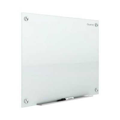 Quartet Magnetic Glass Dry Erase White Board, 48''W x 36''H Whiteboard, Infin...