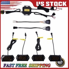 UTV Turn Signal Kit with Horn,Pre-Wired, Plug and Play ATV Blinkers