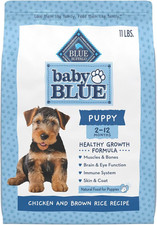 Baby Blue Natural Dry Food for Puppies, Healthy Growth Formula with DHA, Savory 