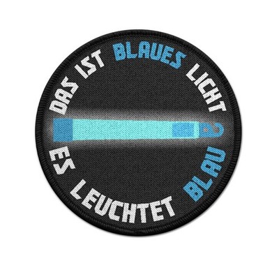 This Is Blue Light It Shines Blue Rambo Glow in the Dark Airsoft Patch #31499