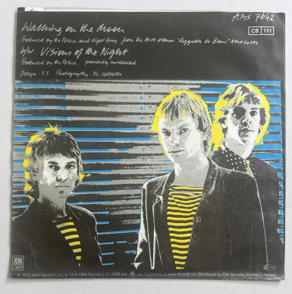 The Police-Walking On The Moon ~ 7” German Issue Vinyl Record VG+ / VG+ - Image 3 of 4