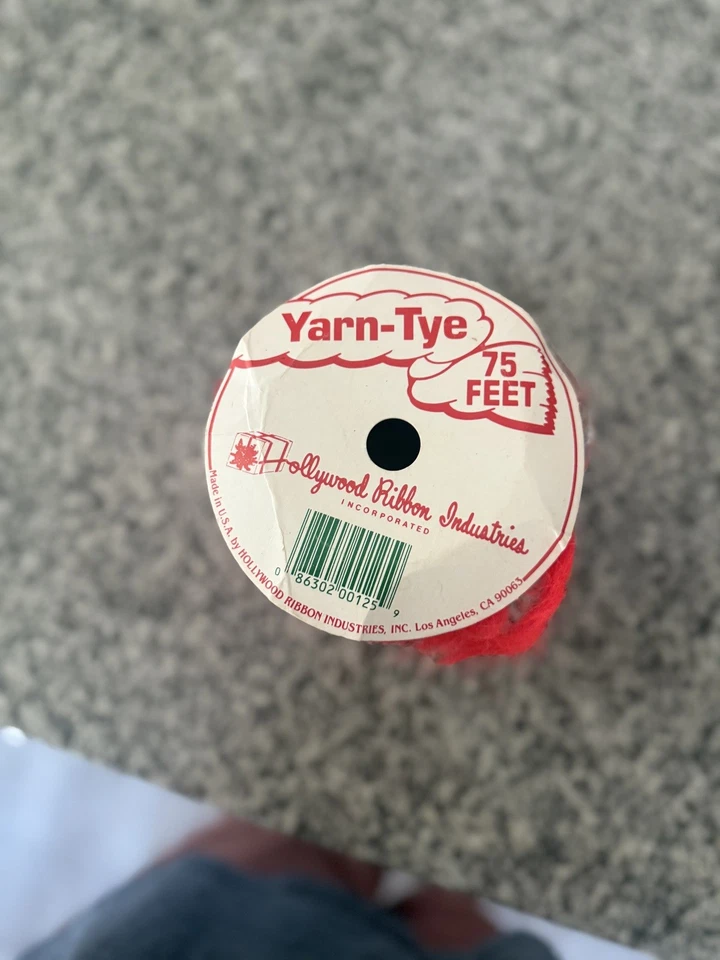 Corbatas de pelo tinte hilo años 70 80 hilo Hollywood cinta roja nuevo de colección cinta Foto 2 de 4