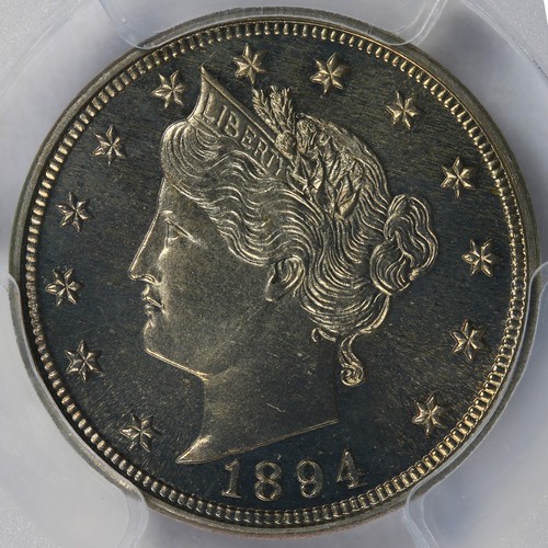 1894 5c Proof Liberty Nickel graduación profesional PR66 - Imagen 3 de 4