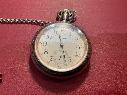 1906 Vintage/Antique 18 American Waltham Watch 17-Jewel Sterling S Pocket Watch