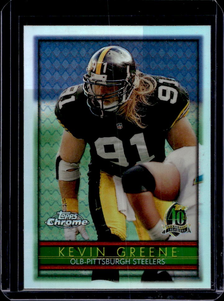 1996 Topps Chrome Kevin Greene Refractor #2 Steelers