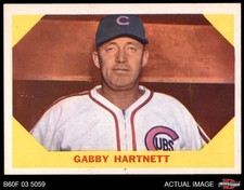 1960 Fleer #29 Gabby Hartnett Cubs HOF 8 - NM/MT