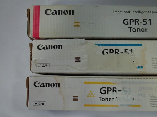 *New Lot of 3* Genuine Canon GPR-51 ImageRUNNER Toner Cartridge CMYK (V372) - Picture 3 of 4