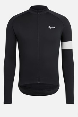 Rapha Core Langarm Trikot Navy Herren Full Zip Radsport xl
