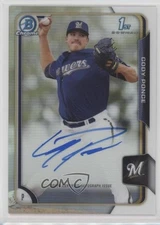 2015 Bowman Draft Chrome Draft Pick Auto Refractor Cody Ponce #BCA-CP Auto 6u5