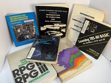 Lot of 7 Vintage Computer Programming Books -...