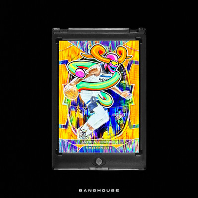 1/1 ANTHONY EDWARDS   ORANGE FLASH PRIZM SSP   NEW PENINI: ONE OF ONE ART