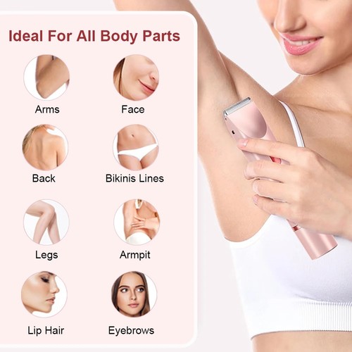 Painless Hair Removal Trimmer for Sensitive Areas Like Bikini Area or Arms,6730 - Foto 6 di 8