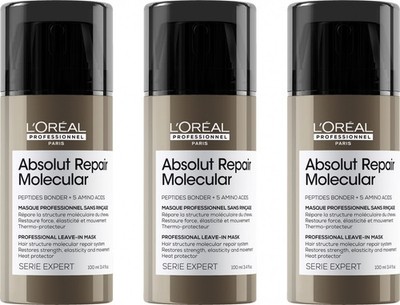 Loreal Serie Expert Absolut Repair Molecular Leave-In Mask 3x100 ml