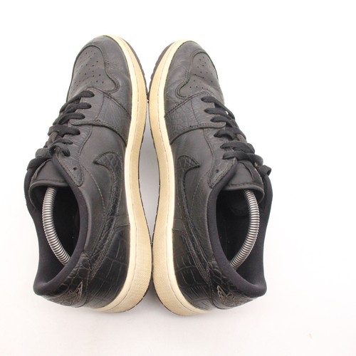 Nike Air Jordan 1 Low Golf schwarz Kroko Herren Größe 10,5 schwarz Leder DD9315-003 - Bild 6 von 9