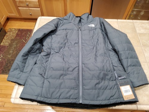The North Face Mossbud Reversible Insulated Fleece Jacket Vanadium Grey Size 2XL - Picture 1 of 23