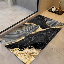 Marble Elegant Bath Mat, Luxury Stylish Bathroom, Marble Unique Bathroom Rug