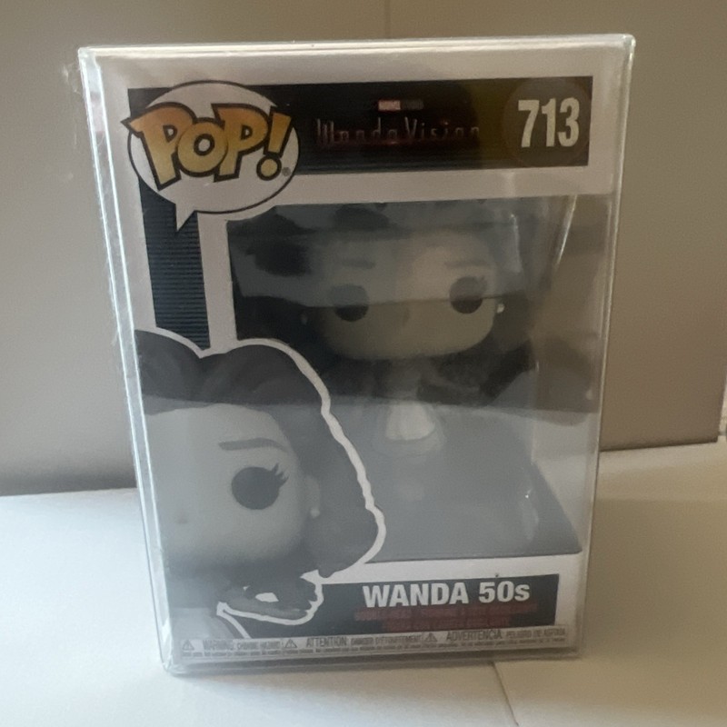 Funko Pop! Vinyl Wanda 50s WandaVision Marvel #713 Black & White Bobblehead