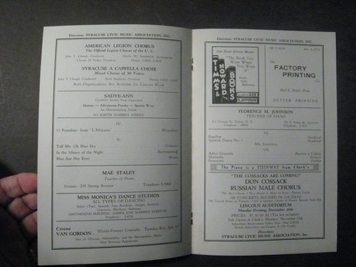 NINO MARTINI ITALIAN OPERA SINGER VINTAGE AUTOGRAPH SIGNED 1934 CONCERT PROGRAM - Picture 5 of 7